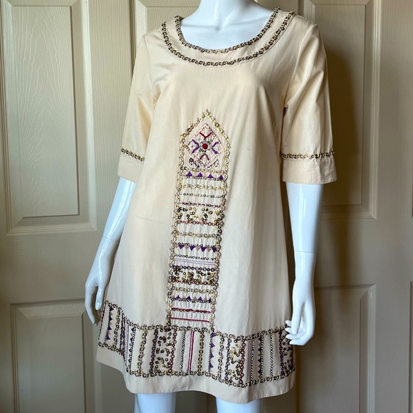 Megan Park - women’s boho mini dress (Size S) - Picture 3 of 5